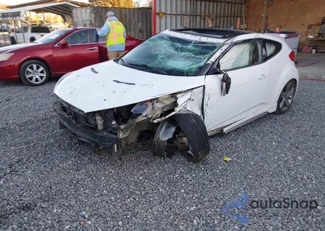 2013 Hyundai Veloster Turbo W/Black z USA, uszkodzony, nr VIN KMHTC6AE7DU097807